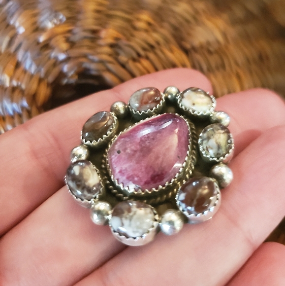 🛑SOLD🛑Navajo Spiny Oyster Turquoise Ring - Picture 2 of 6